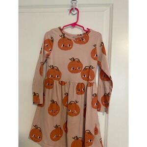 H&M pumpkin dress toddler girl size 5 set of two matching twins